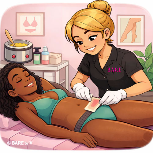 Bikini waxing service in Rochester NY at Bare By V