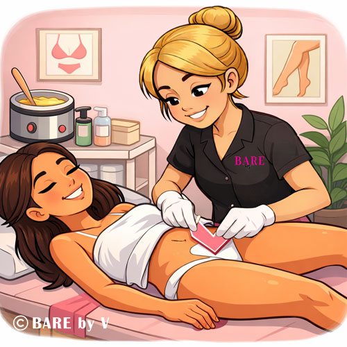 Brazilian wax service in Rochester NY at Bare By V